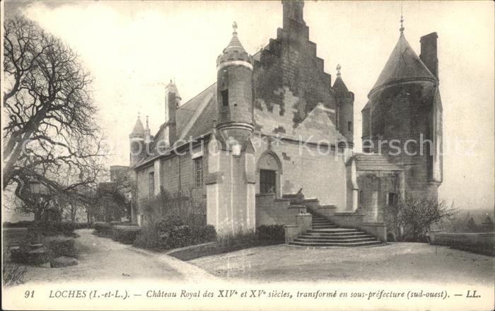 Loches Indre et Loire Chateau Royal XIV et XV siecles Schloss