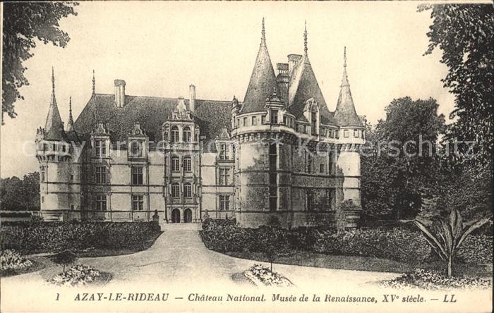 Azay-le-Rideau Chateau National Musee de la Renaissanc