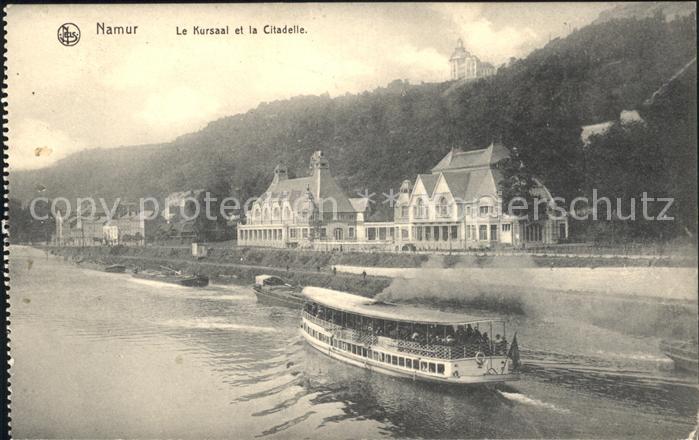 Namur Wallonie Kursaal et la Citadelle Dampfer
