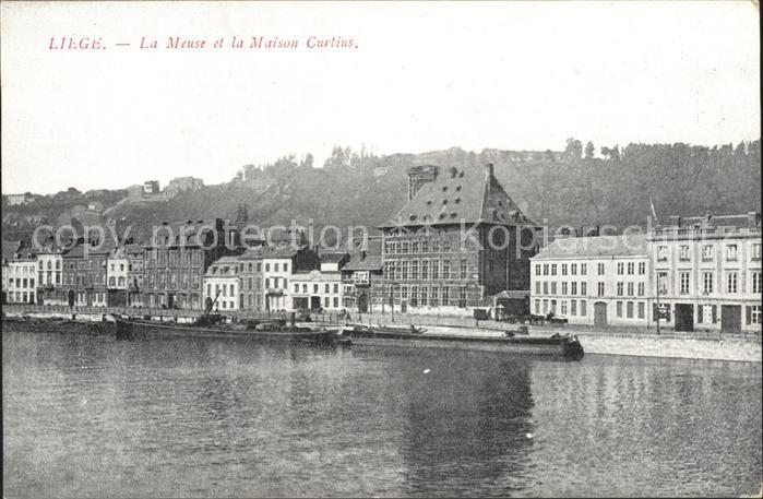 Liege Luettich La Meuse et la Maison Curtius