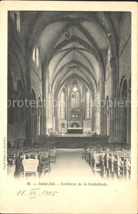 Saint-Die-des-Vosges Interieur de la Cathedrale