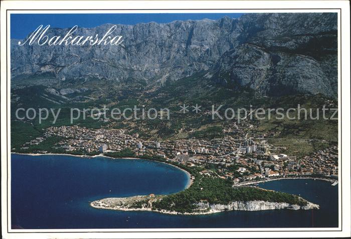 Makarska Dalmatien Fliegeraufnahme