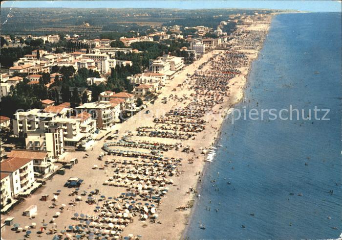 Jesolo Veduta aerea della spiaggia Strand Fliegeraufnahme