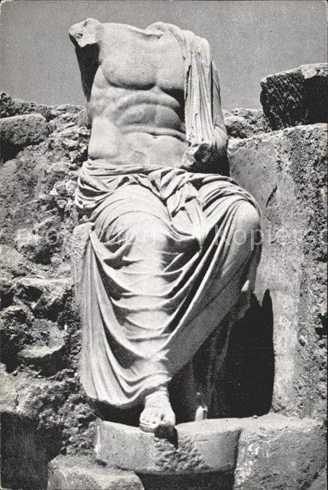 Caesarea Israel Roman Statue Byzantine complex