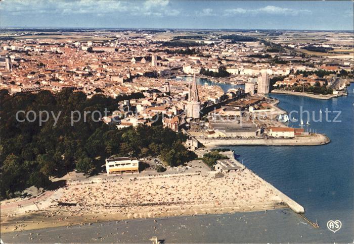 La Rochelle Charente-Maritime Plage Tour des 4 Sergents Port vue aeri