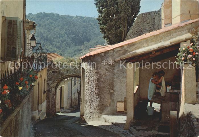 Biot Porte et lavoir des Migraniers Tor Waschplatz