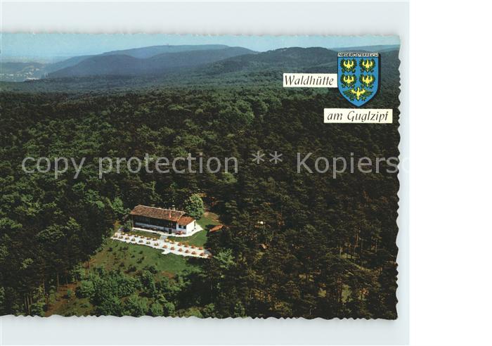 Berndorf Niederoesterreich Waldhuette am Guglzipf Wappen Fliegeraufnahme