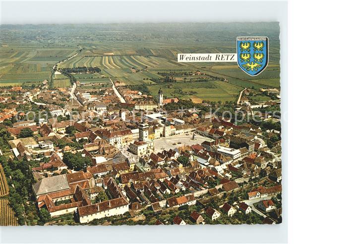 Retz Fliegeraufnahme Weinstadt Wappen
