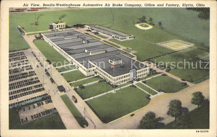 Elyria Ohio Bendix Westinghouse Automotive Air Brake Company aerial view