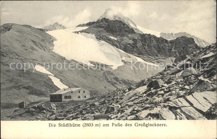 Heiligenblut Kaernten Stuedlhuette Berghuette am Grossglockner