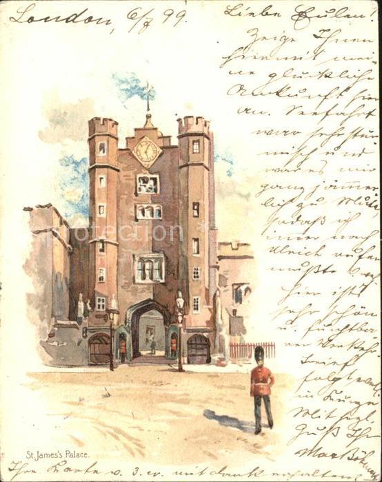 London St James s Palace Kuenstlerkarte