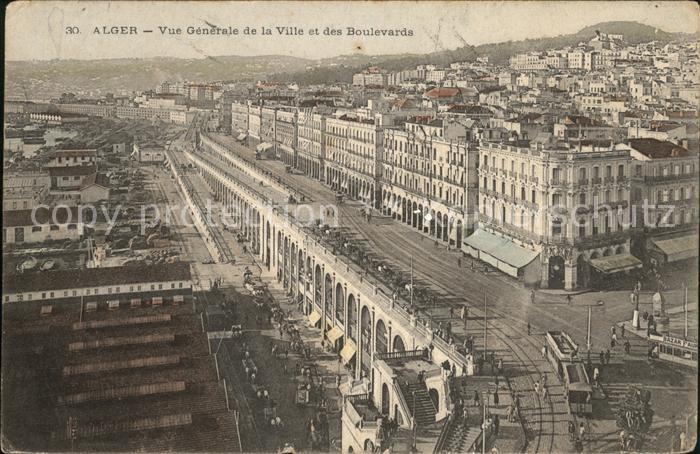 Alger Algerien Vue generale de la ville et les Bouleva