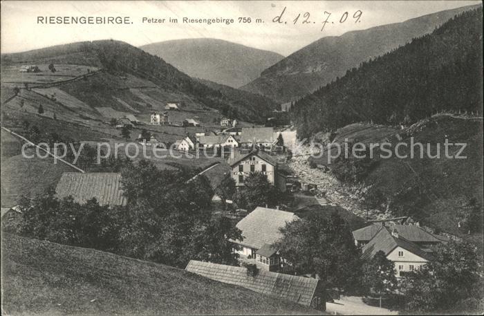 Petzer Tschechien Gesamtansicht Riesengebirge