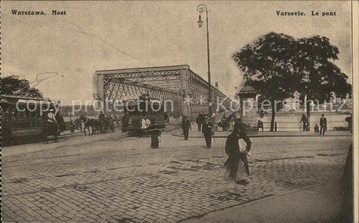 Warszawa Most Brücke Strassenbahn