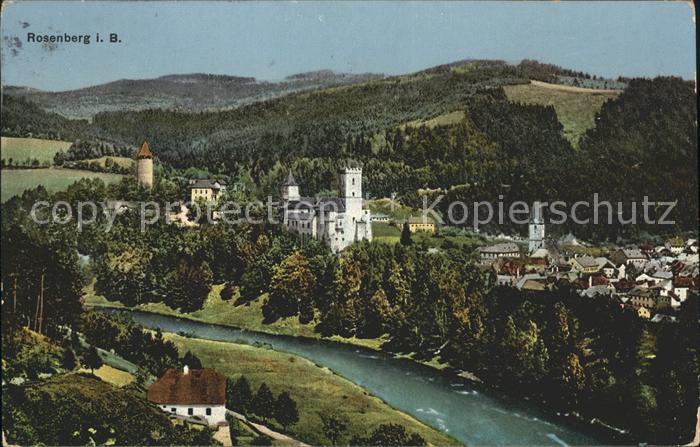 Rosenberg Tschechien Panorama Burg