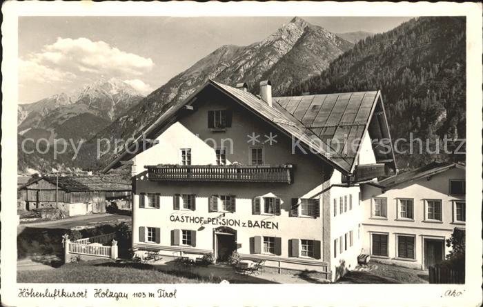 Holzgau Gasthof Pension zum Bären im Lechtal