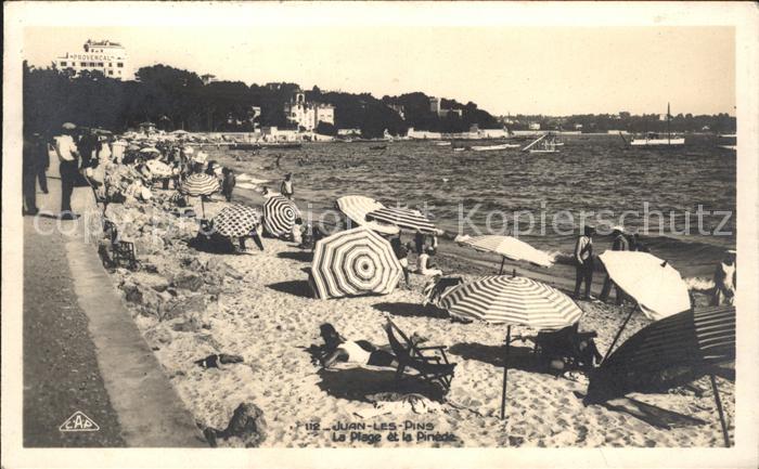 Juan-les-Pins Antibes 06 Plage et la Pinede Strand