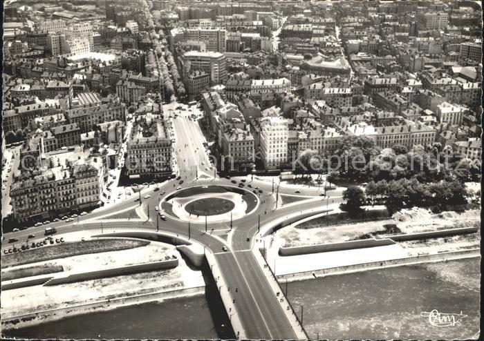 Lyon France Pont de la Guillotiere Cours Gametta vue aerienne