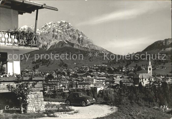 Cortina d Ampezzo Ortsansicht mit Cristallo Hotel