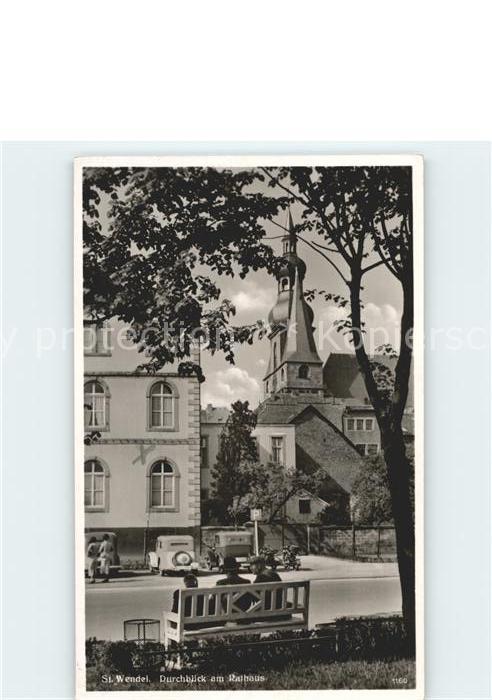 St Wendel Durchblick am Rathaus