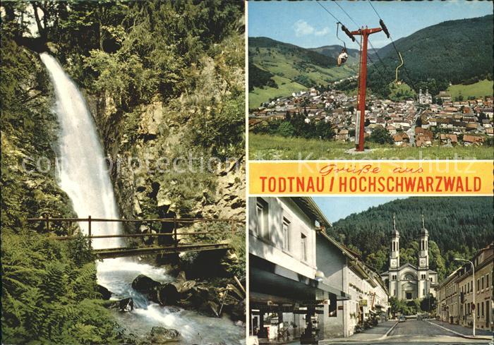 Todtnau Schwarzwald BW Wasserfall Sessellift Pfarrkirche