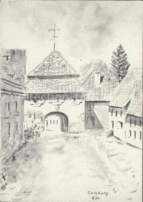 Sulzburg Zeichnung Stadttor