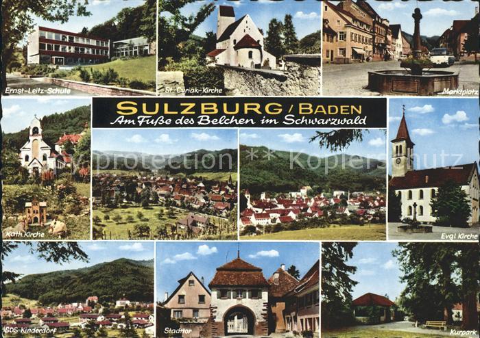 Sulzburg Ernst-Leitz-Schule Marktplatz St.-Cyriak-Kirche