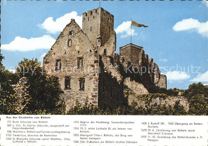 LoeRRACH Baden BW Schloss Roetteln Geschichte