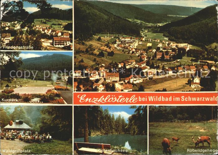 Wildbad Schwarzwald Enzkloesterle Friedensstrasse Kurpark Waldgrillplatz