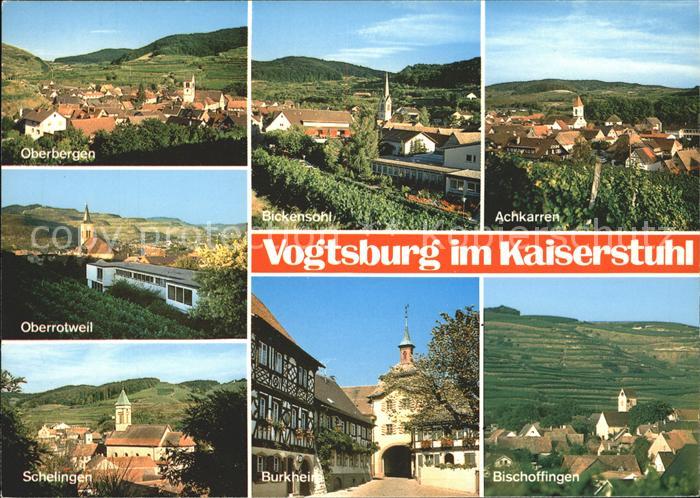 Vogtsburg Kaiserstuhl Achkarren Bickensohl Burkheim Schelingen