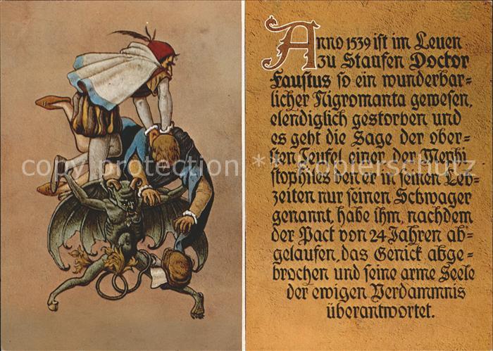 Staufen Breisgau Wandgemaelde Gasthaus zum Loewen