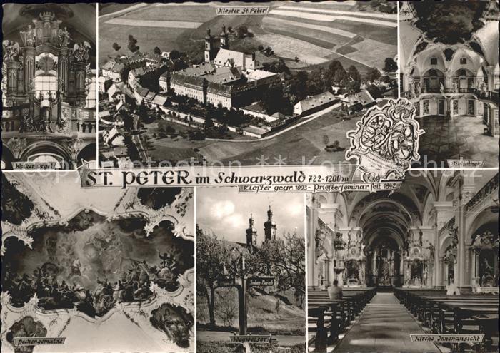 St Peter Schwarzwald Kloster Bibliothek Walker-Orgel Deckengemaelde