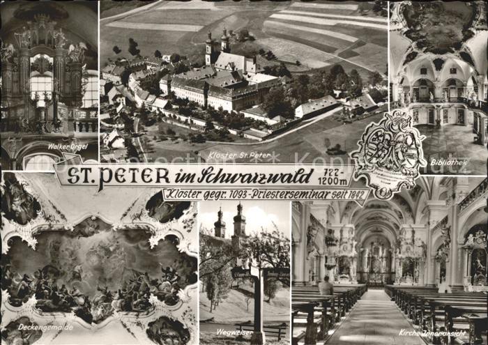 St Peter Schwarzwald Kloster Bibliothek Deckengemaelde Walker-Orgel
