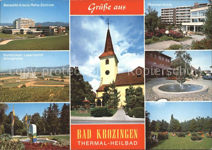 Bad Krozingen Rheintal-Klinik Kurkliniken Lazariterhof Sinnighofen Benedikt-Kreu
