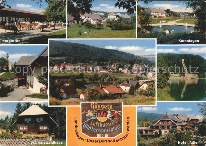 Haeusern Schwarzwald Kurgarten Hotel Adler Schwarzwaldhaus