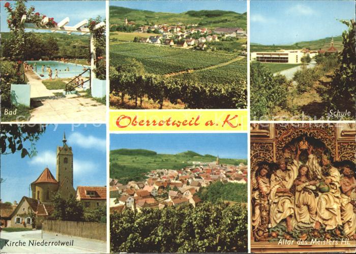Oberrotweil Kirche Niederrotweil Schwimmbad Schule