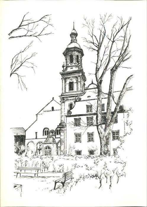 Gengenbach Stadtkirche Zeichnung Boris Onipenko