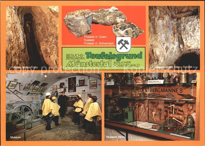 Muenstertal Schwarzwald Besuchsbergwerk Teufelsgrund Flusspat Quarz Museum Rollo
