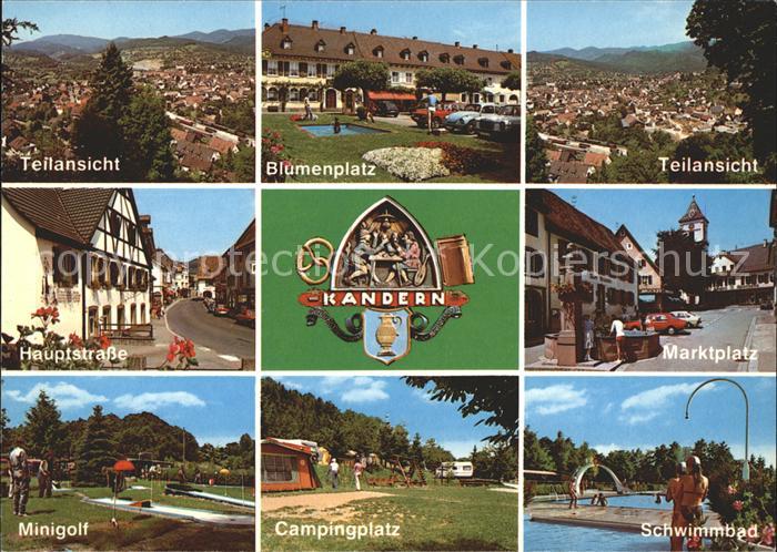 Kandern Marktplatz Minigolf Schwimmbad Hauptstrasse Campingplatz