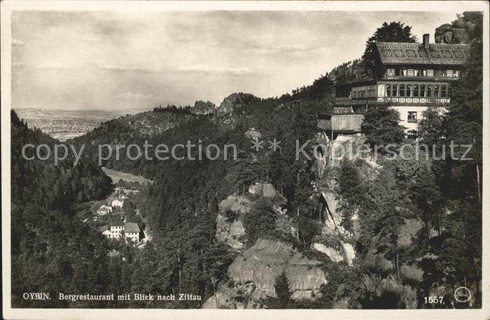 Oybin Sachsen Bergrestaurant Blick Zittau