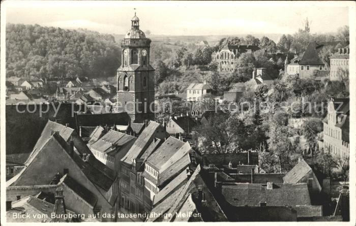 Meissen Elbe Sachsen Burgberg