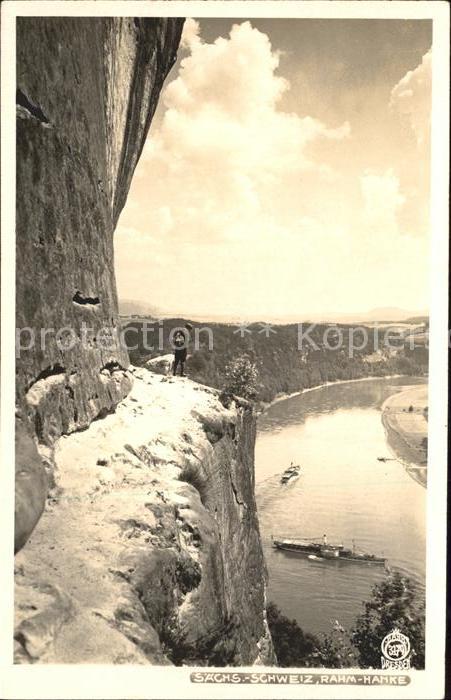 Saechsische Schweiz Rahm-Hanke Mann Dampfer