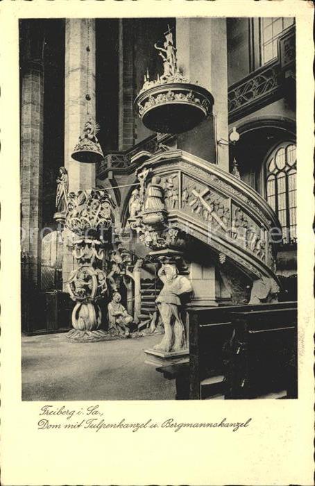 Freiberg Sachsen Dom Tulpenkanzel Bergmannskanzel