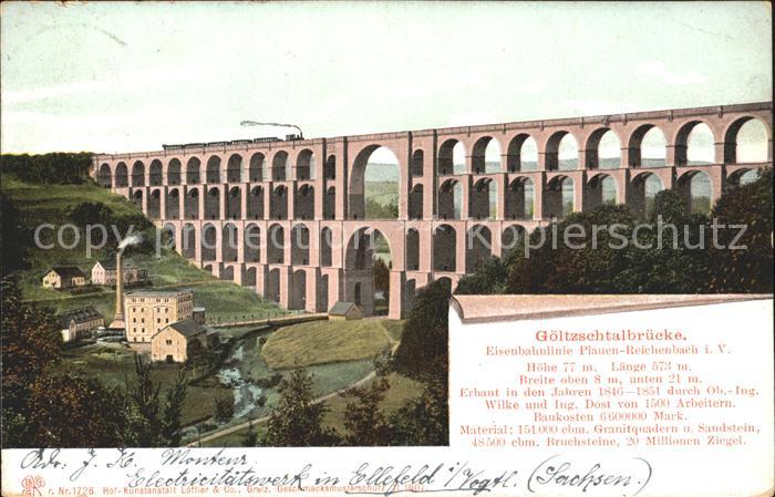 Mylau Goeltzschtalbruecke Zug