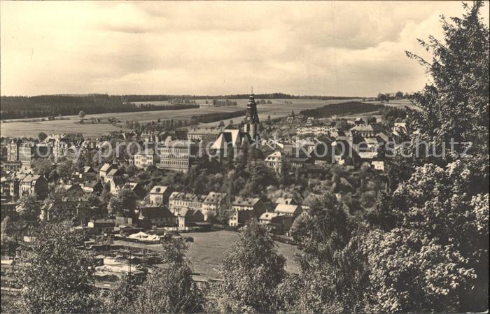 Adorf Vogtland Teilansicht Kirche