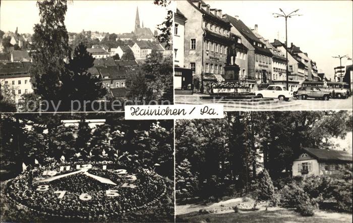 Hainichen Sachsen Blumenuhr Teilansichten