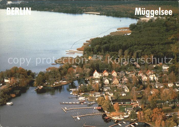 BERLIN CITY Fliegeraufnahme Mueggelsee