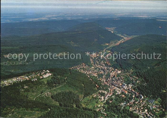 Wildbad Schwarzwald Fliegeraufnahme Sommerberg Calmbach Thermalbad