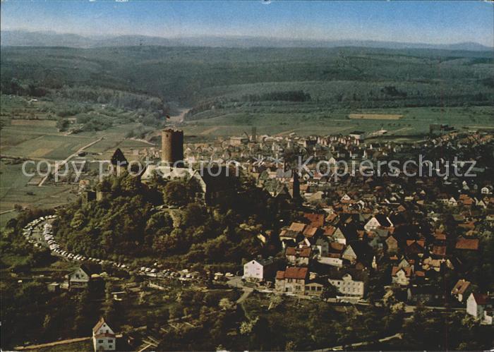 Krofdorf-Gleiberg Burg Gleiberg Fliegeraufnahme