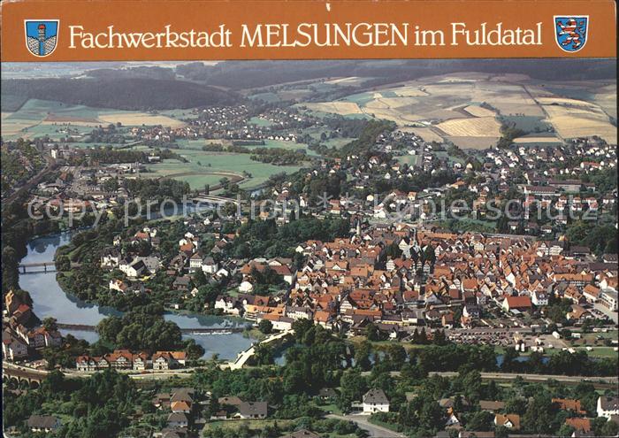Melsungen Fulda Fliegeraufnahme Fuldatal